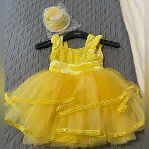 Revolution Sparkling Yellow Kids Dance Costume